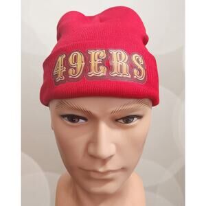 Cap Beanie Red San Franciso 49ers Unisex with Logo